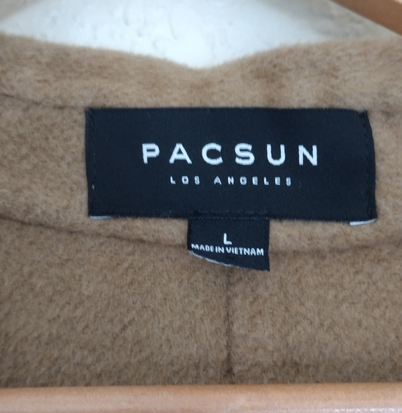 PacSun Tan Chesterfield Overcoat - Picture 4 of 5